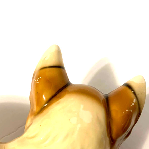 Vintage Harvey Knox Ceramic Calico Cat Blue Eyes Signed - Picture 9 of 15